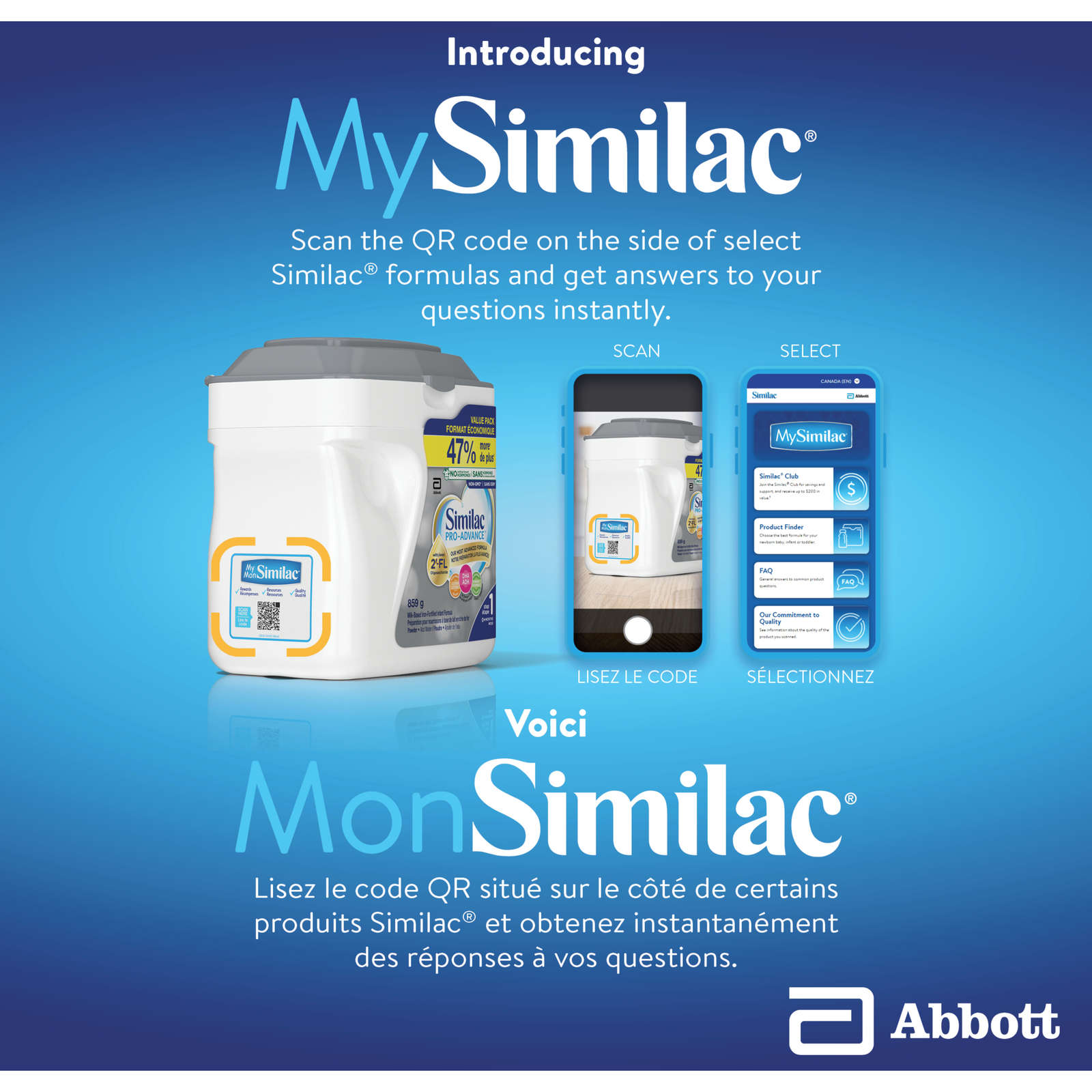 Similac Pro-Advance® Step 1 Baby Formula, 0+ Months, with 2'-FL. Immune Support Innovation: 2'-FL, Powder, 859 g