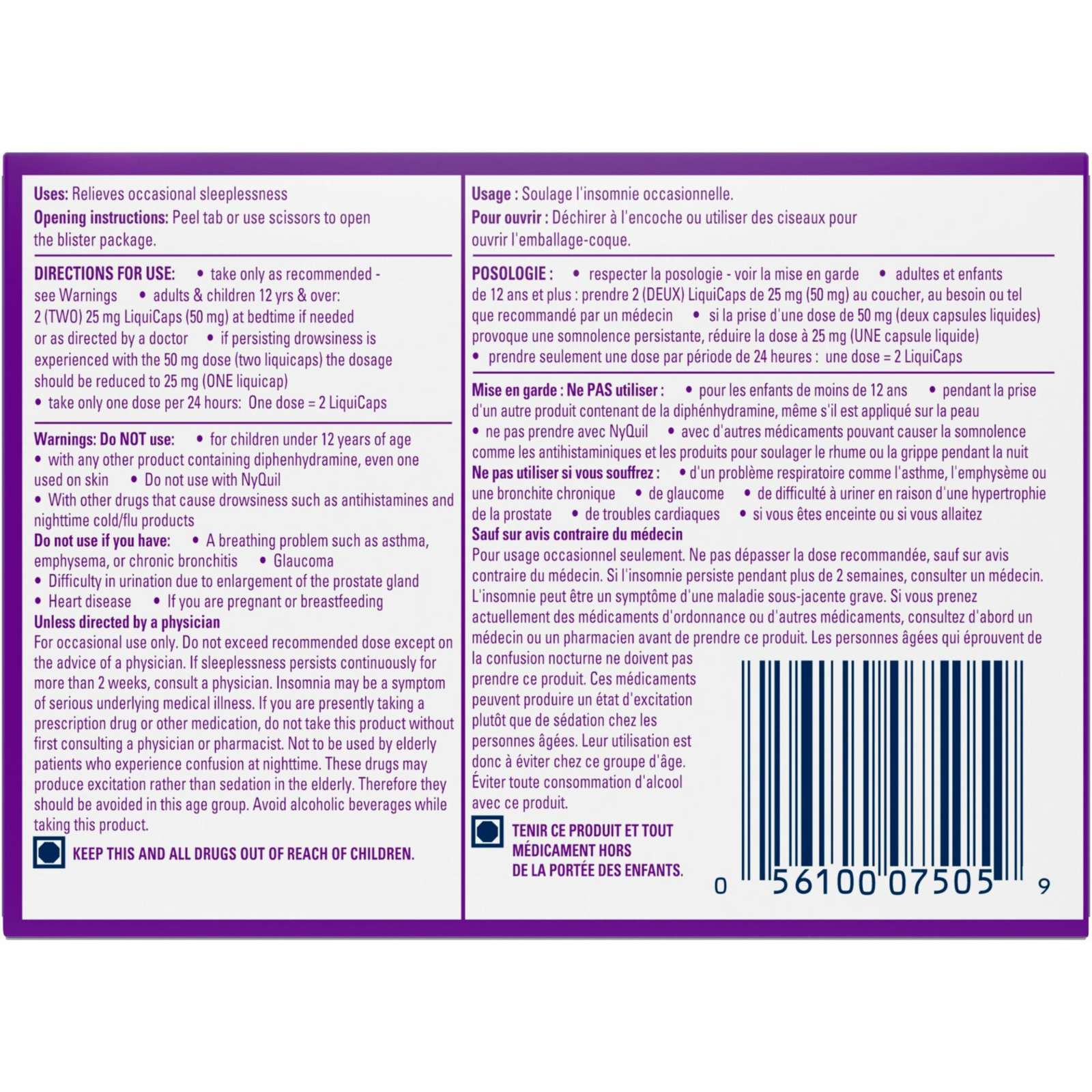 ZzzQuil Nighttime Sleep-Aid LiquiCaps, 12 Count
