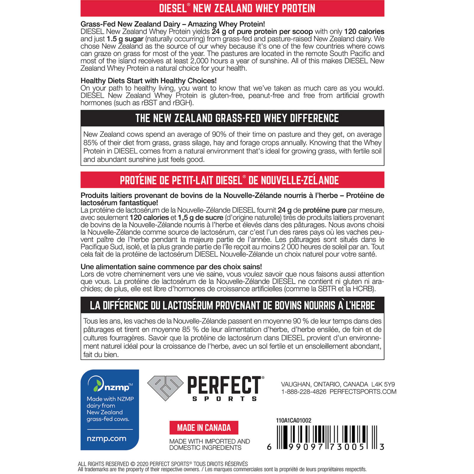 DIESEL New Zealand Whey Protein