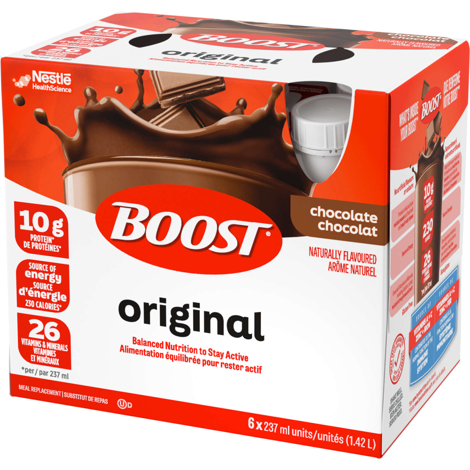 Original Chocolate Meal Replacement Drink, Pack of 6, 6 x 237 ml