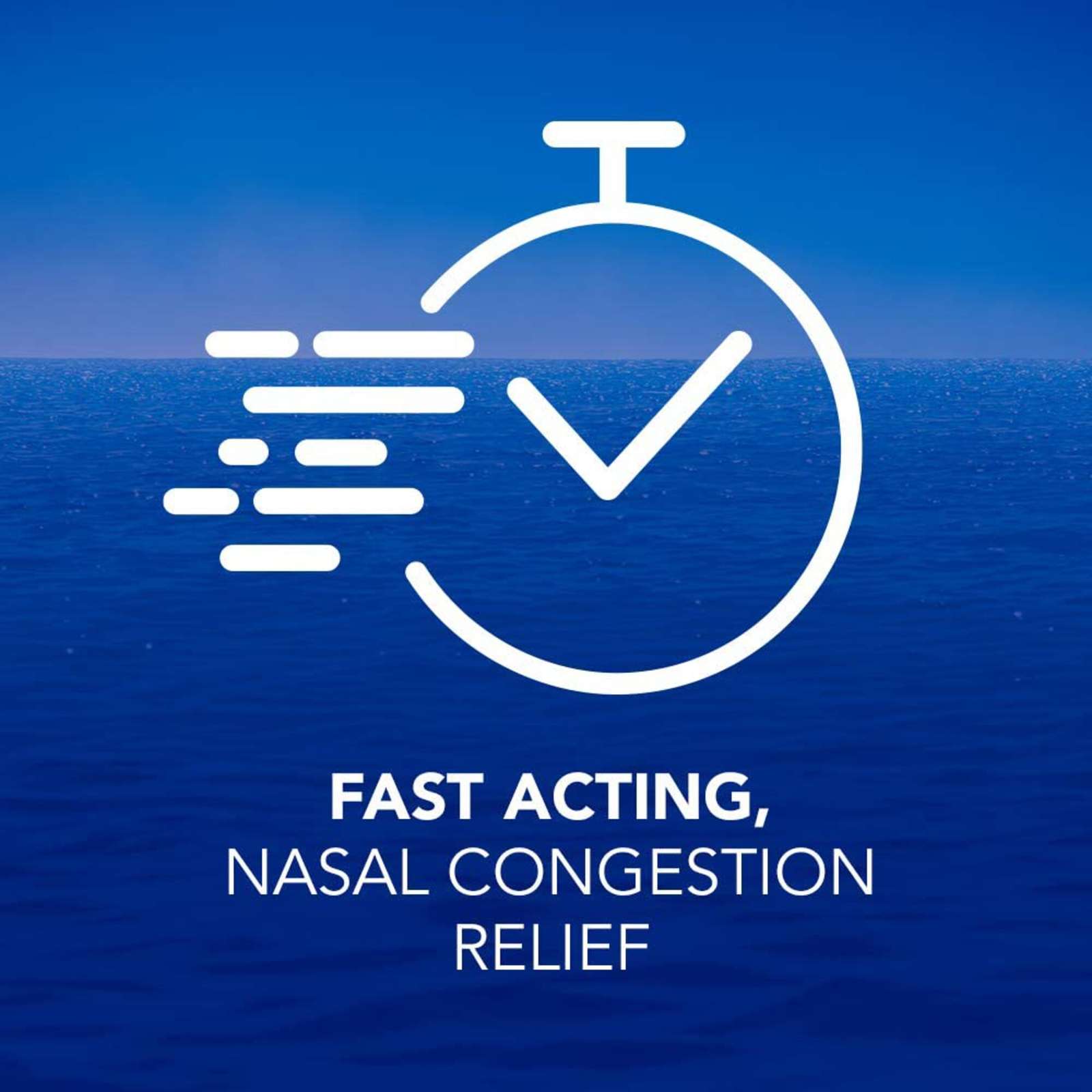 hydraSense Full Stream Nasal Spray, Daily Nasal Care, Fast Relief of Nasal Congestion, 100% Natural Source Seawater, Preservative-Free, 210 mL