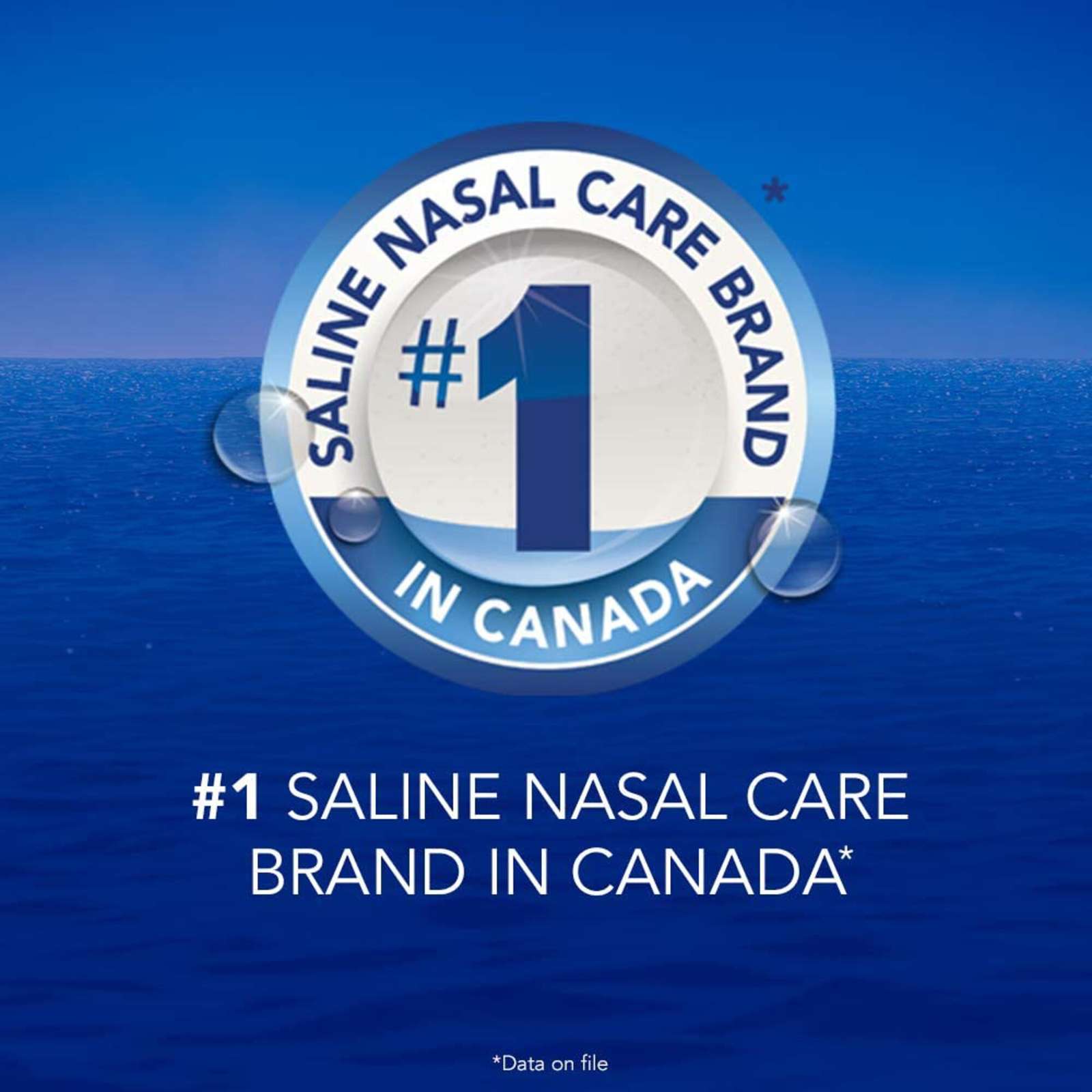 hydraSense Medium Stream Nasal Spray, Daily Nasal Care, Fast Relief of Nasal Congestion, 100% Natural Source Seawater, Preservative-Free, 100 mL