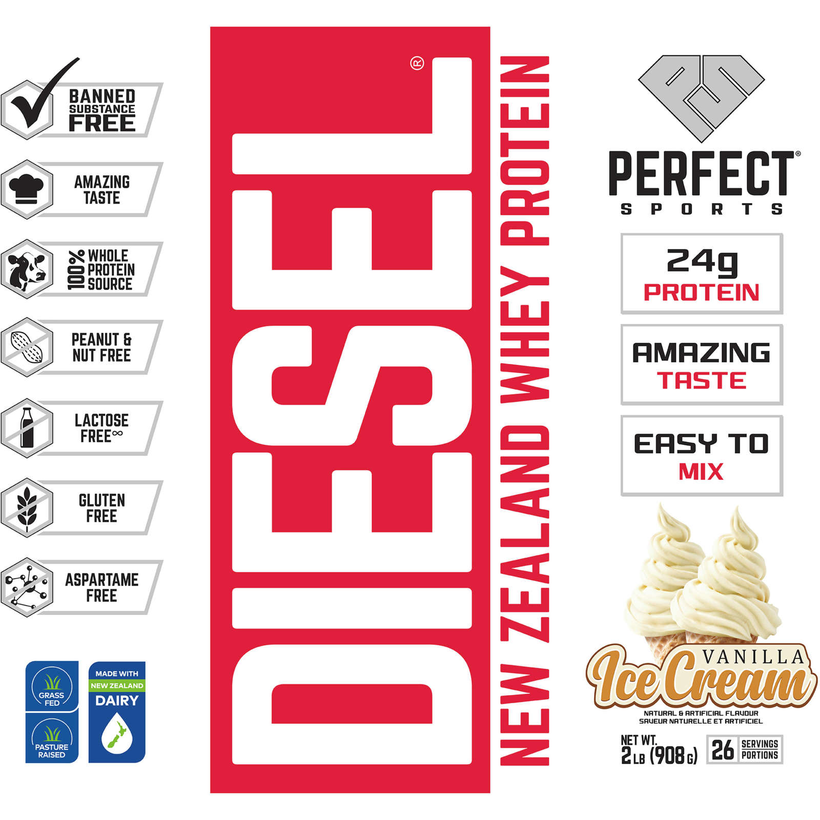 DIESEL New Zealand Whey Protein
