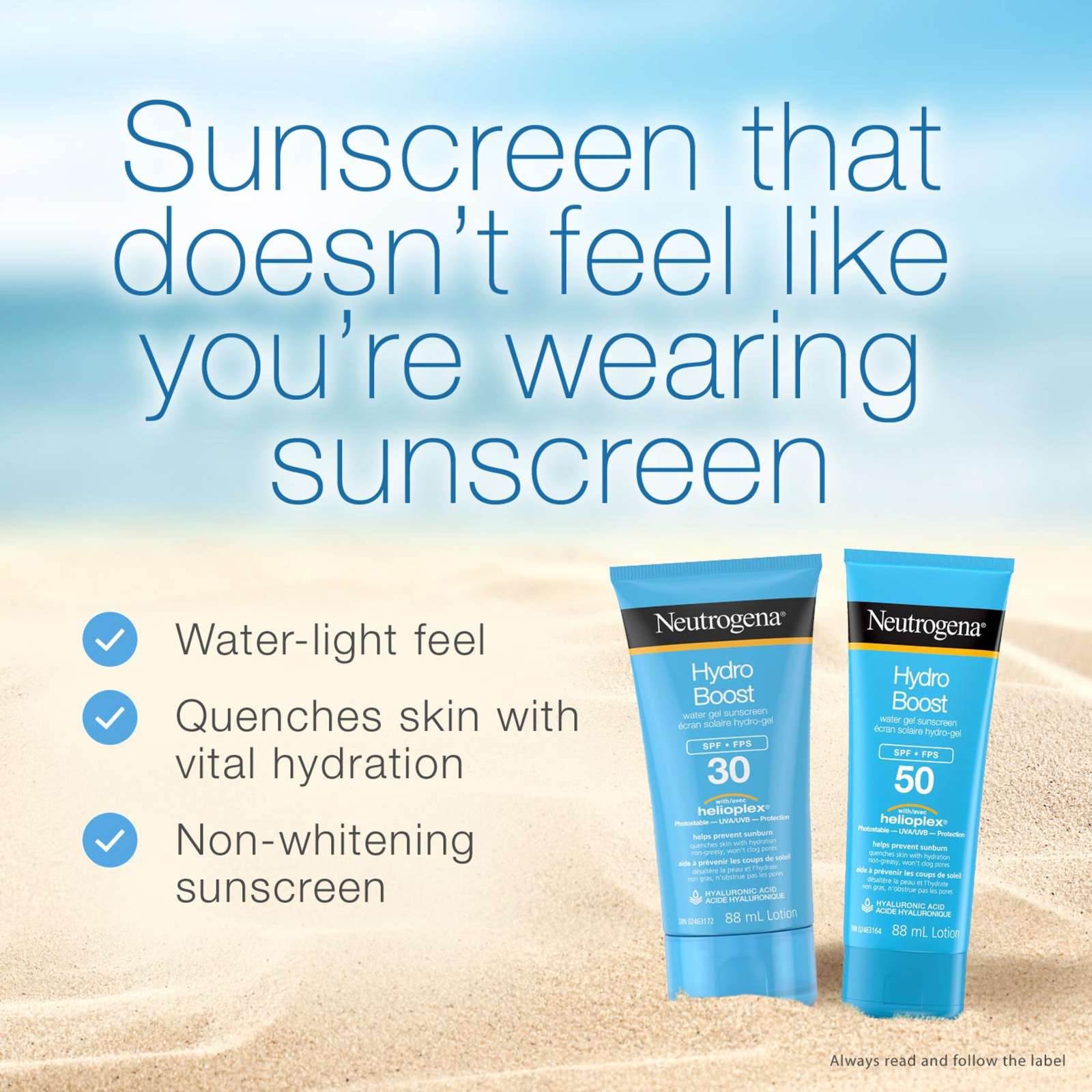 Hydro Boost Water Gel Lotion Sunscreen SPF 50
