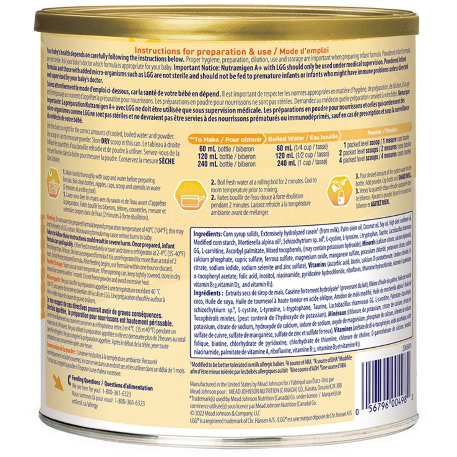 Nutramigen® A+® with LGG®, POWDER TUB, 561g