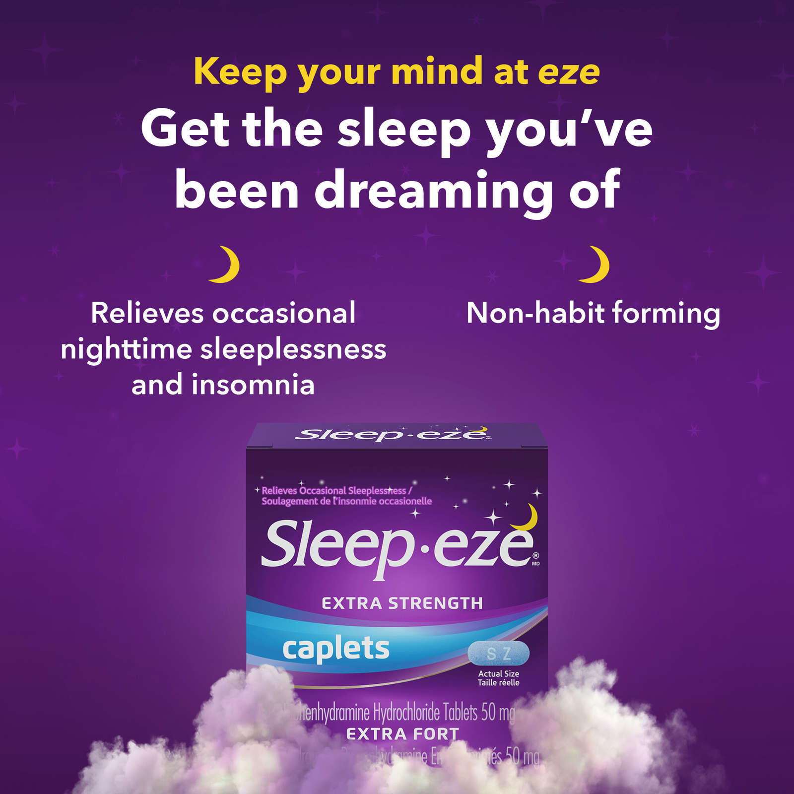 Sleep-eze Extra Strength Nighttime Sleep Aid Coated Caplets