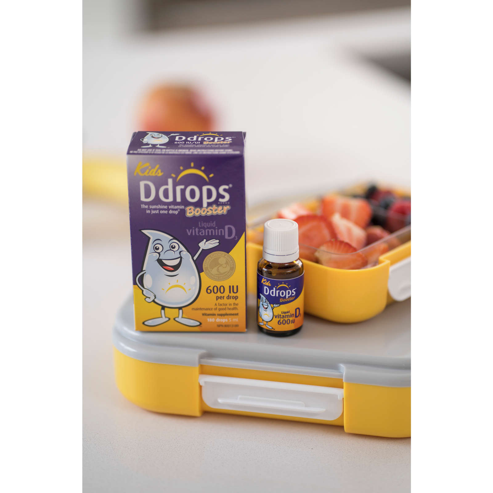 Ddrops Booster 600 IU Vitamin D3, 180 drops