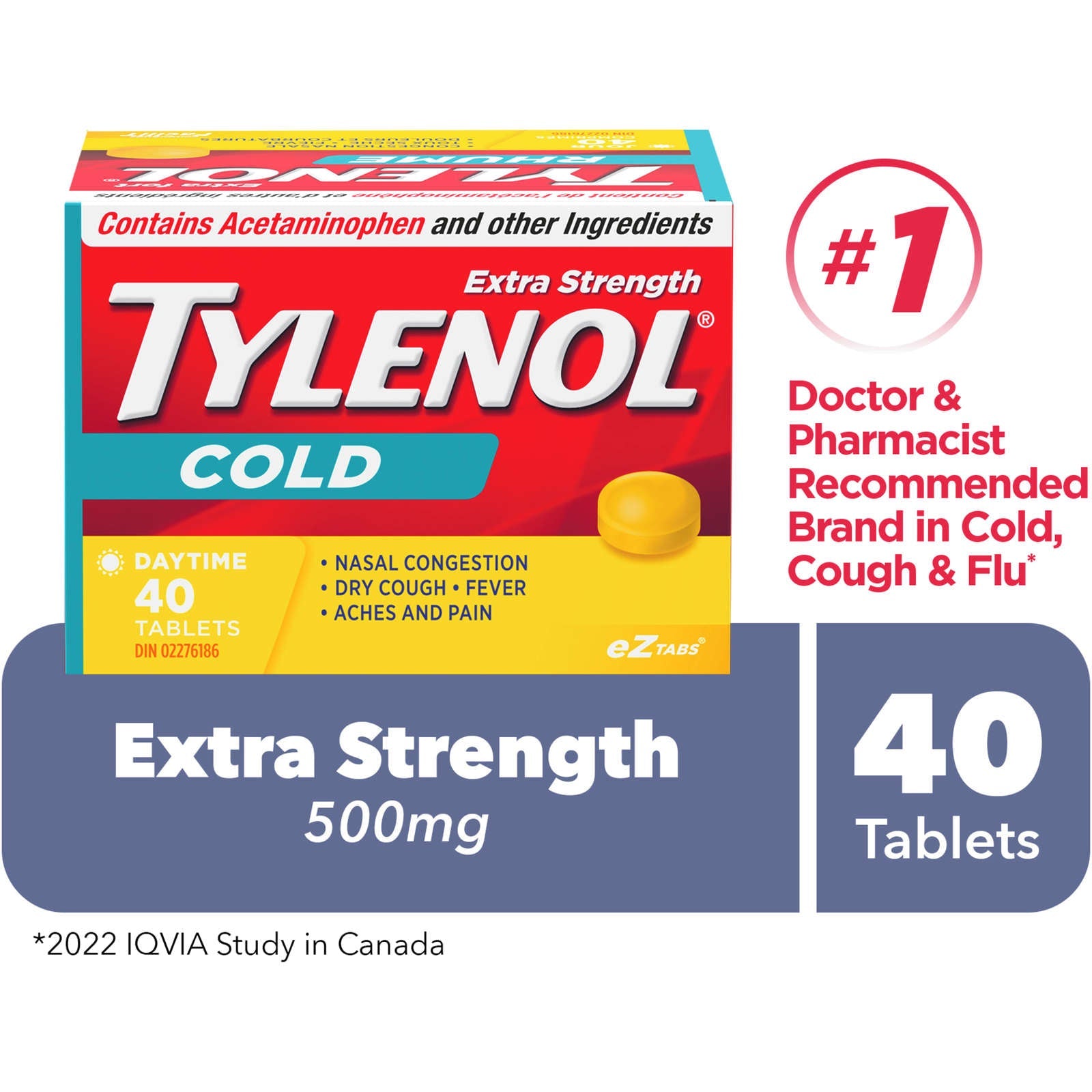 Extra Strength Cold Relief Daytime, EZTabs
