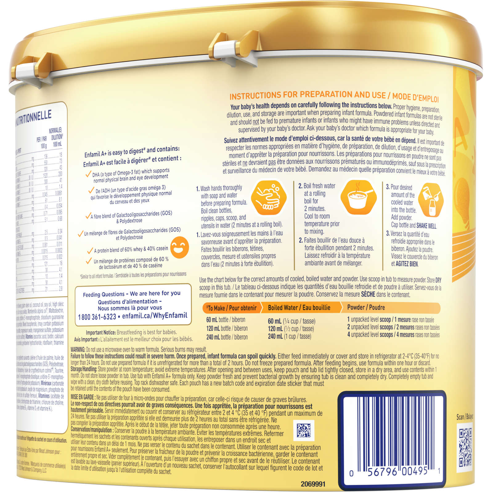 Enfamil A+, Powder Tub, 663 Gr