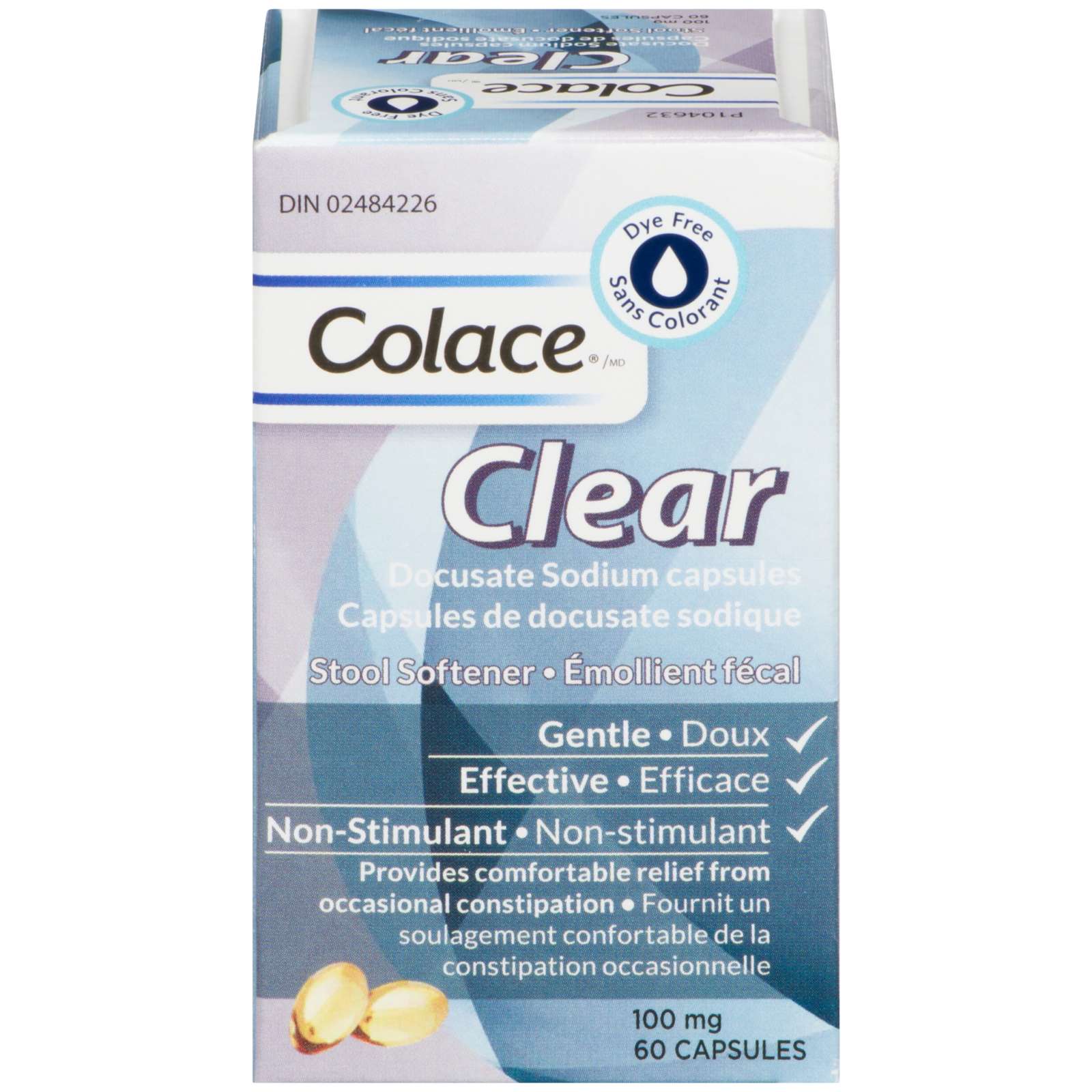 Docusate Sodium Capsules Stool Softener Clear