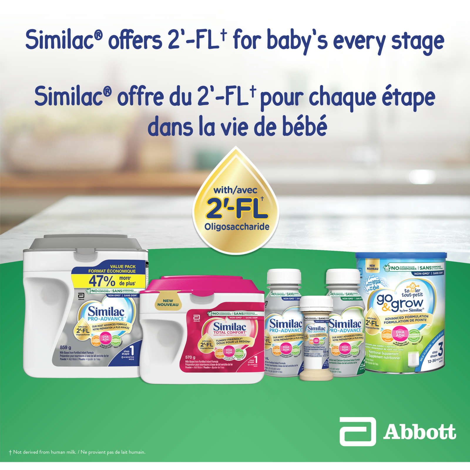 Go & Grow Step 3 Toddler Drink with 2'-FL. Immune Support Innovation: 2'-FL, Powder, 12-36 Months, Milk Flavour