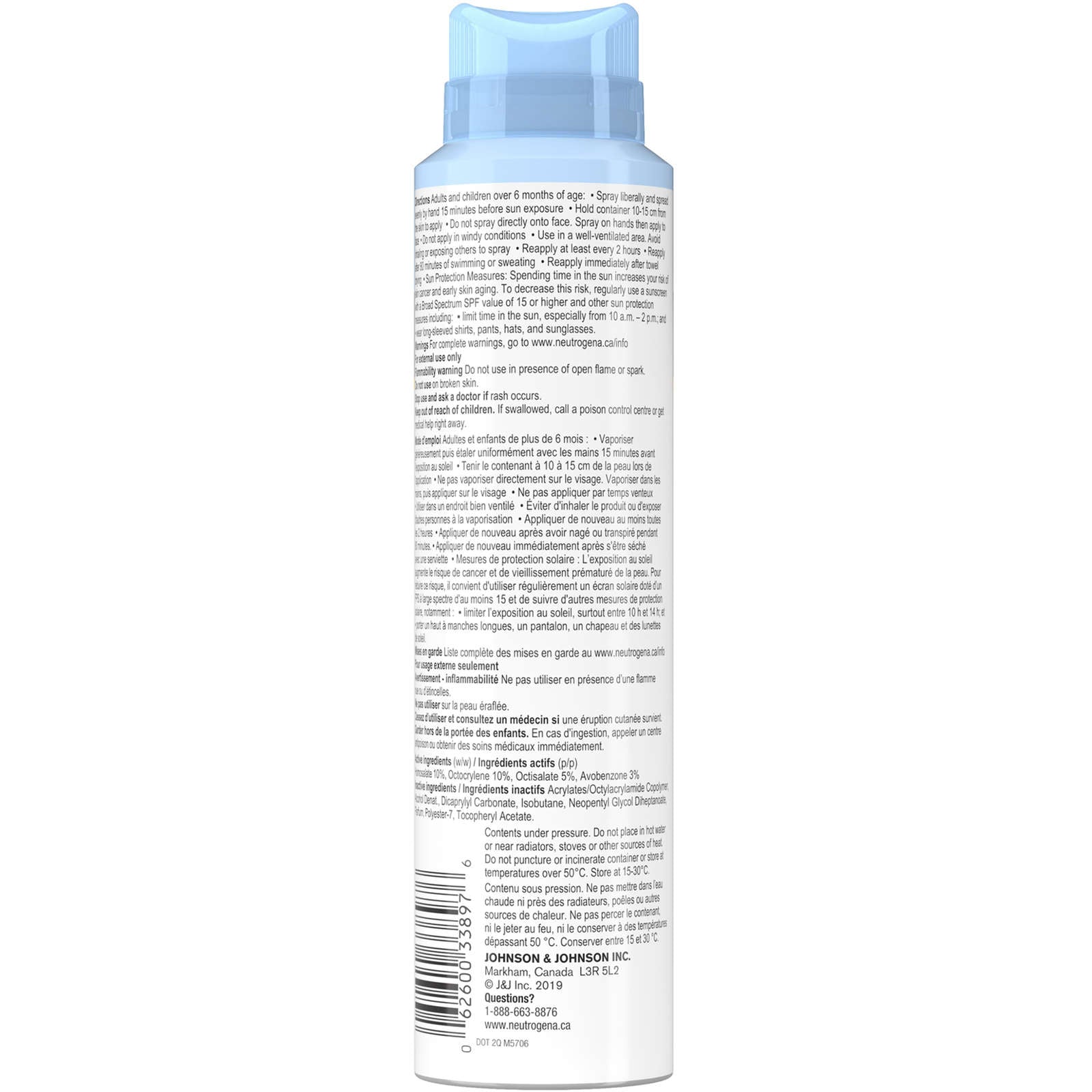 Ultra Sheer Body Mist Sunscreen Spray SPF 45