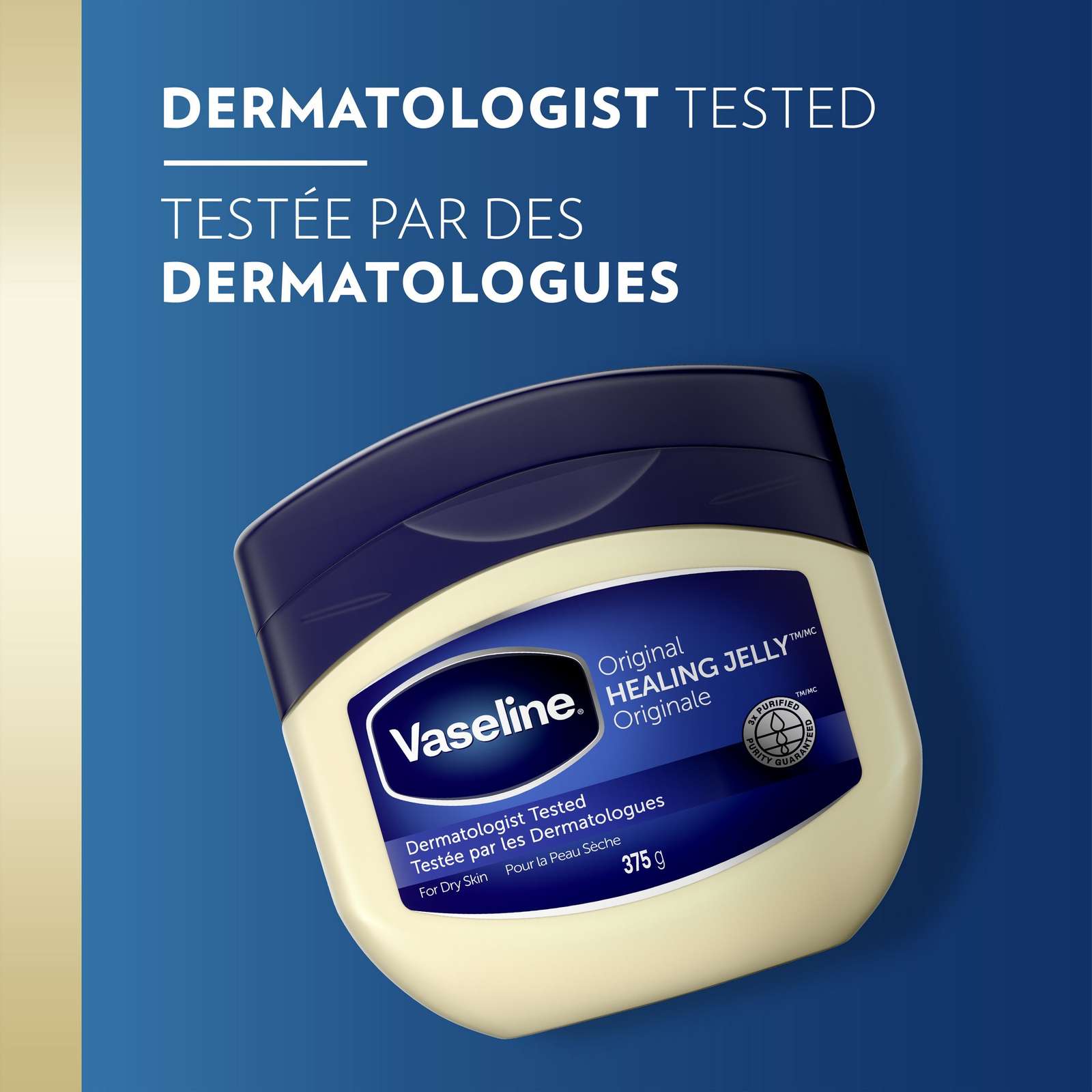 Vaseline Healing Jelly for dry, cracked skin Original 100% pure petroleum jelly 375 g