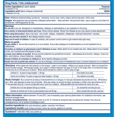 Kids Rapid Dissolve Allergy Medication - 24 Hour Non-Drowsy Kids Allergy Medicine, Antihistamines For Kids, Fast Allergy Relief Of Itchy, Watery, Red Eyes, Sneezing, Runny Nose