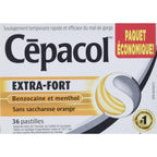 Cepacol Extra Strength, Sucrose Free, Orange, Sore Throat Lozenges, Value Pack, 36 ct