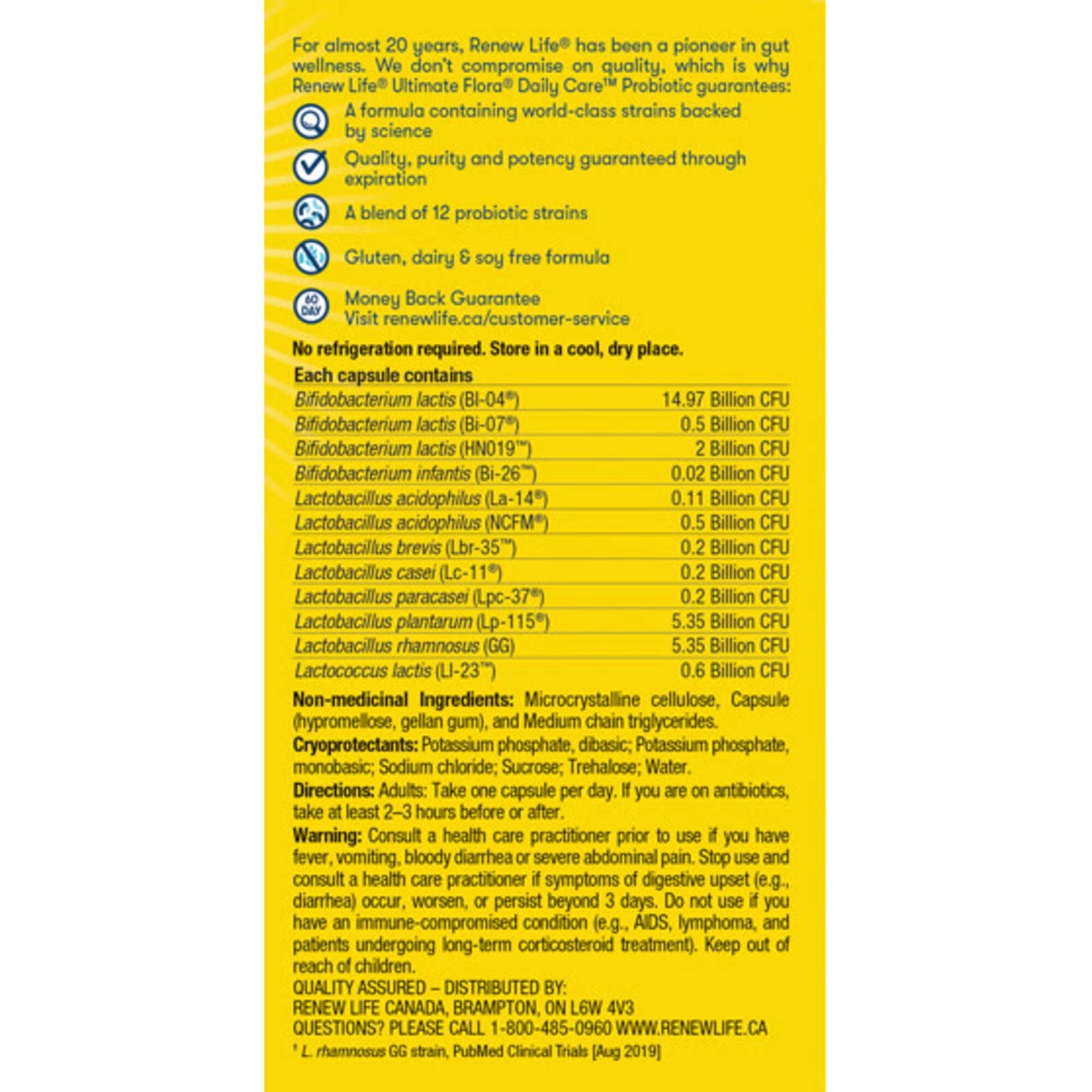 Ultimate Flora Daily Care Probiotic, 30 Billion Active Cultures