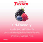 Children’s Easy Dissolve Natural Wild Berry flavour Acetaminophen Powder – Kids Fever, Headache, Pain Relief, 160mg Acetaminophen
