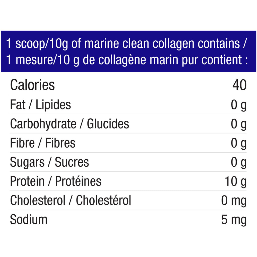 Marine Clean Collagen, Unflavored Hydrolyzed Collagen Powder, Wild Caught Fish