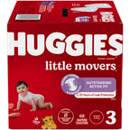 Huggies Little Movers Baby Diapers, Size 3, 68 Count