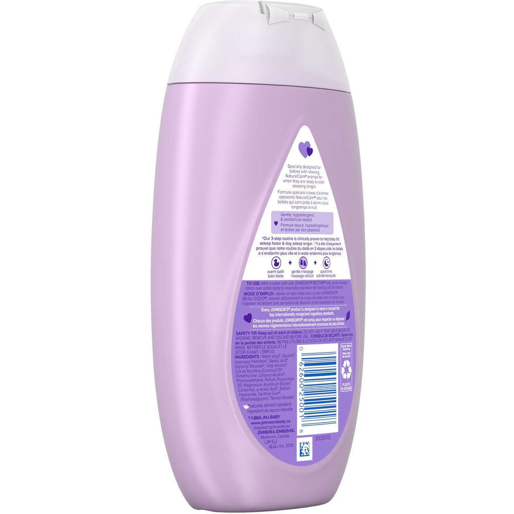 Johnson's Baby Bedtime Moisturizing Lotion and Cream for Dry Skin 400mL