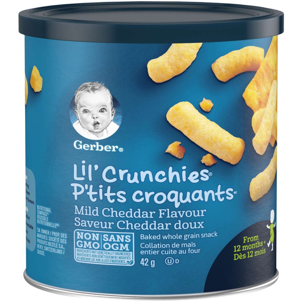 GERBER LIL’ CRUNCHIES, Mild Cheddar, Toddler Snacks