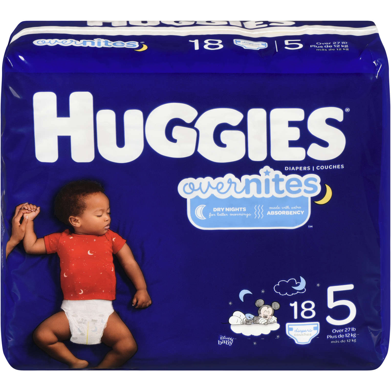 Overnites Nighttime Diapers, Size 5