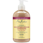 SheaMoisture Jamaican Black Castor Oil Strengthen & Restore conditioner For Damaged Hair with Shea Butter, Peppermint and Apple Cider Vinegar 384 ml