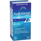 hydraSense Eye Drops, For Dry Eyes, Fast and Long-Lasting Relief, Preservative Free, Naturally Sourced Lubricant, 10 mL