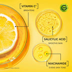 Garnier Vitamin C Face Serum with Salicylic Acid & Niacinamide, Brightening for Dull Skin, 30 mL