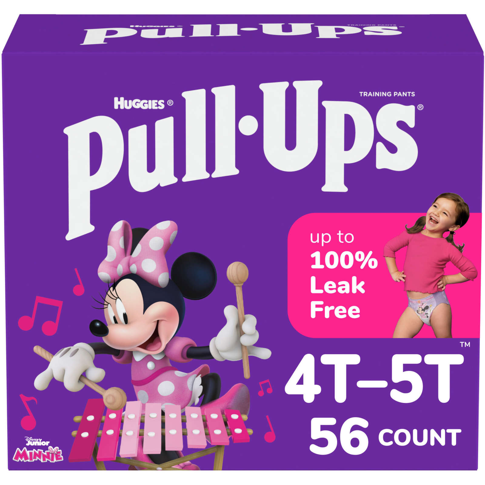 Pull-Ups Girls' Potty Training Pants Size 6, 4T-5T, 56 Ct