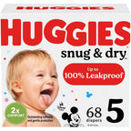 Huggies Snug & Dry Baby Diapers, Size 5