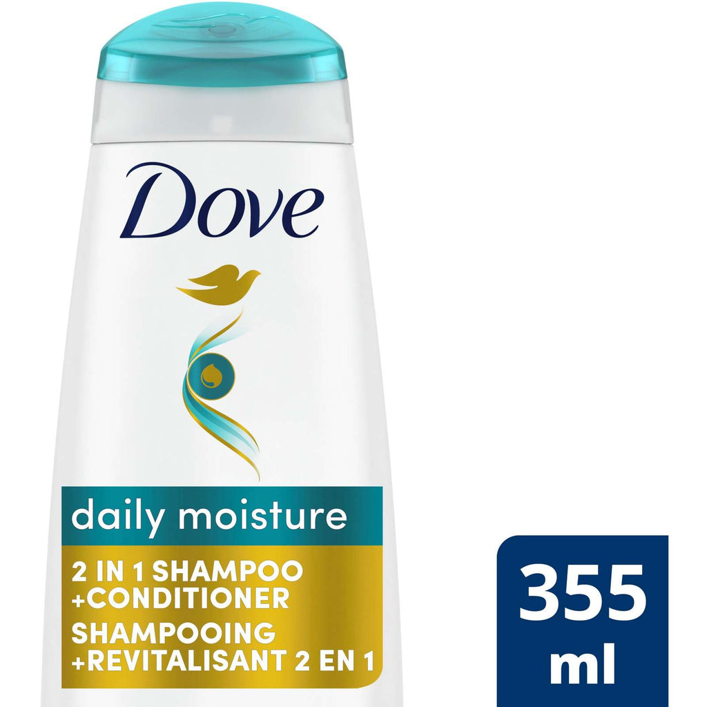 Dove Nutritive Solutions 2 in 1 Shampoo and Conditioner Daily Moisture 355 ML