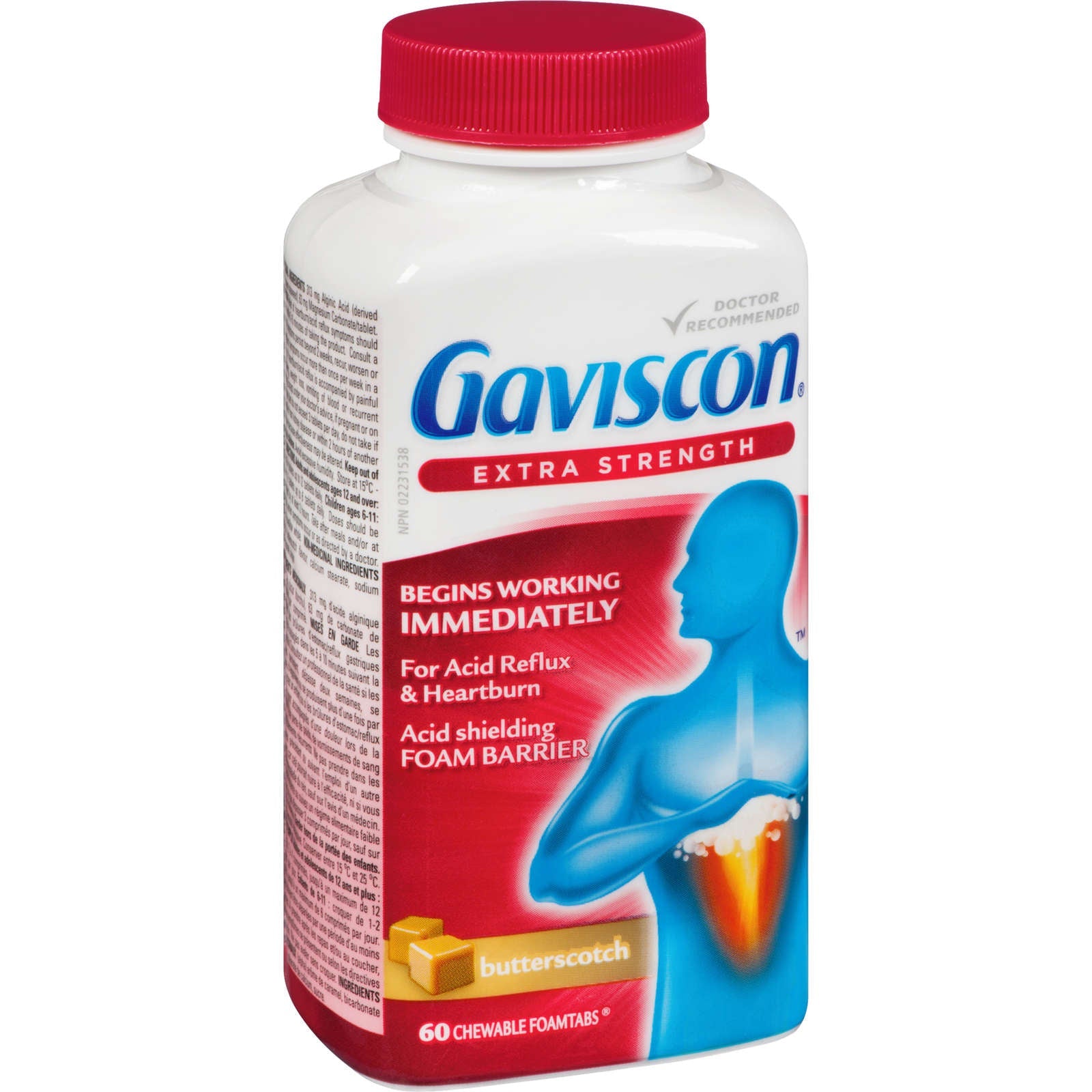 Gaviscon Extra Strength Chewable Foamtabs Butterscotch