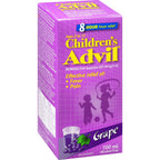 Children's Advil Fever and Pain Relief Ibuprofen Oral Suspension, Grape, 100 mL