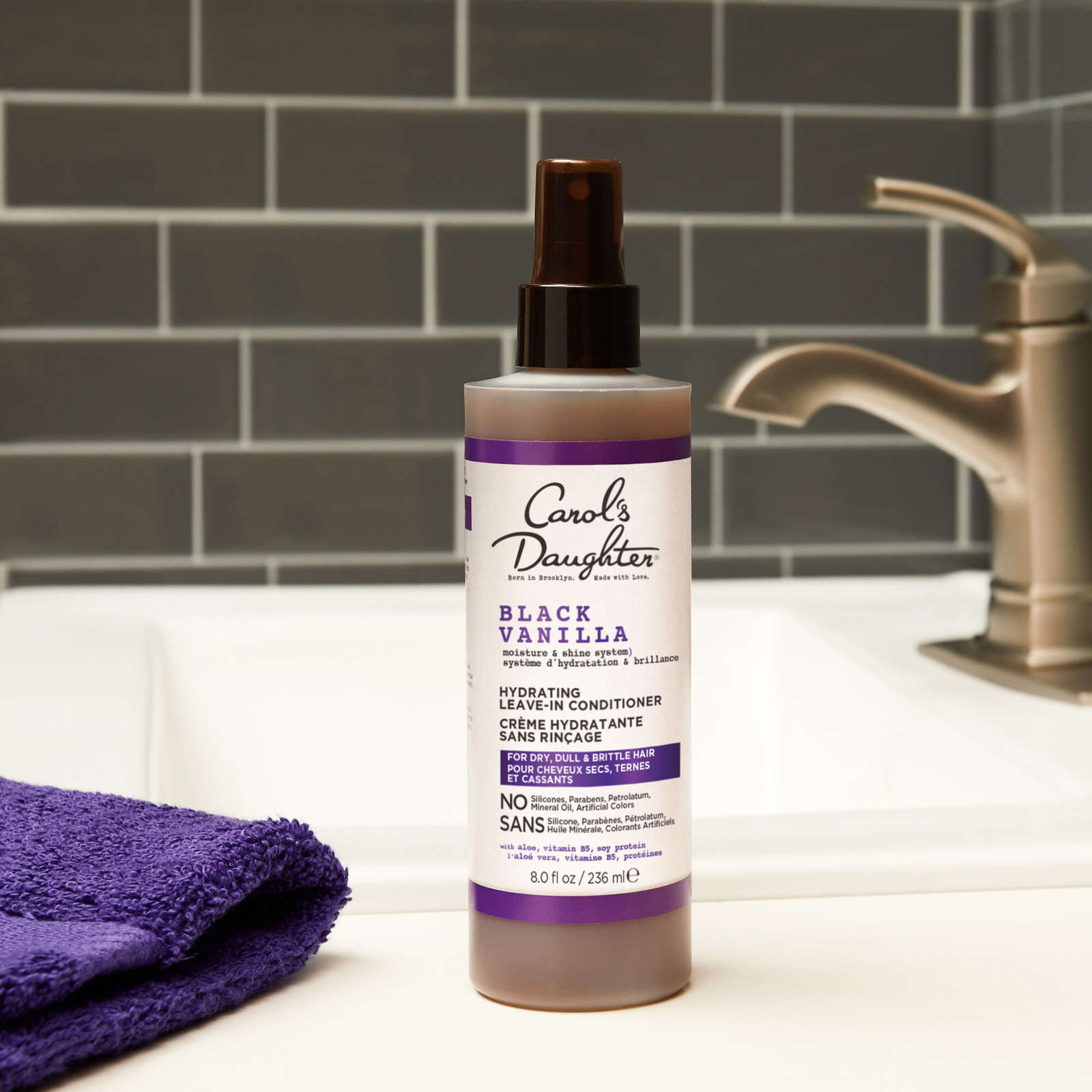 Black Vanilla Moisturizing Detangling Leave-in Conditioner with Vitamin B5 & Aloe