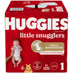 Huggies Little Snugglers Diapers, Size 1, 84 Count