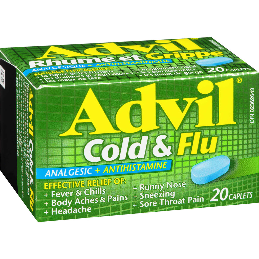 Advil Cold & Flu Analgesic + Antihistamine 20 Caplets
