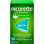 Nicotine Gum, 4 mg, Ultra Fresh Mint Flavour