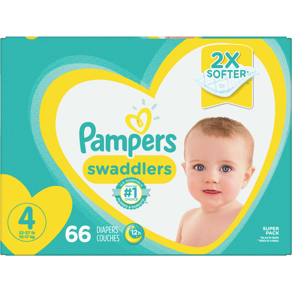 Pampers Swaddlers Diapers Size 4 66 Count