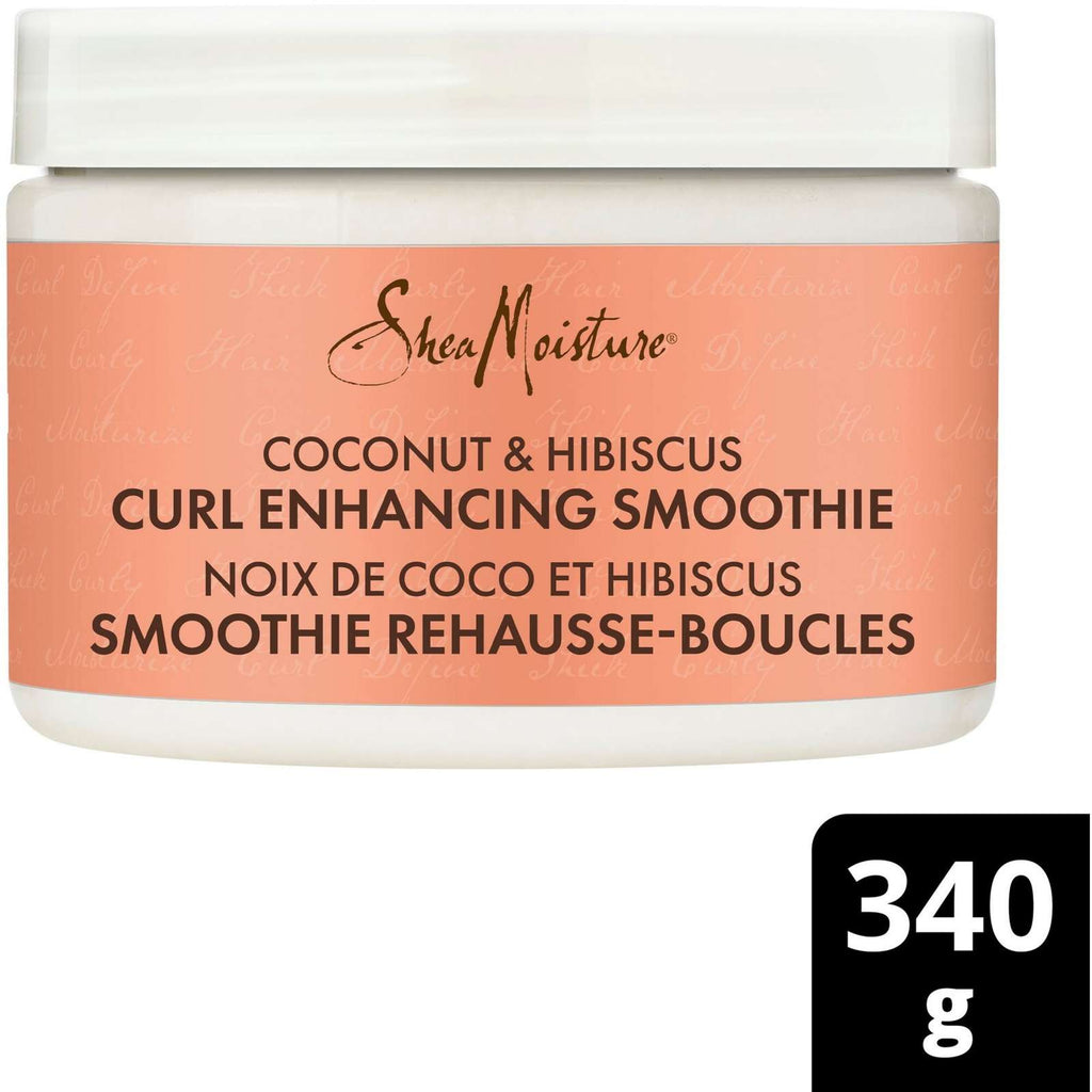 Deep Conditioning Curl Enhancing Smoothie hair repair for thick, curly Hair Coconut & Hibiscus with Silk Protein & Neem Oil 340 g