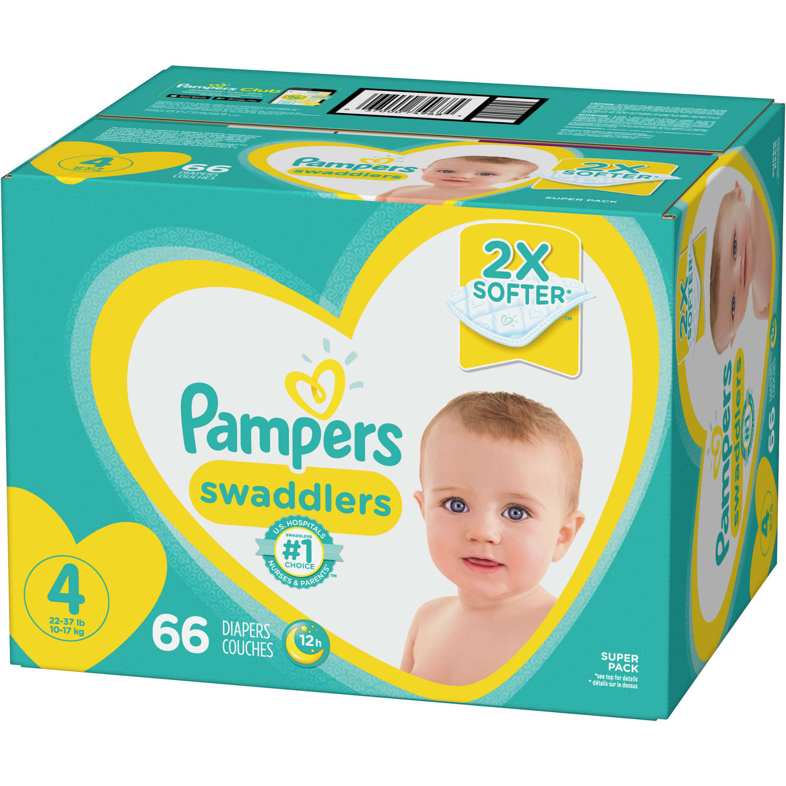 Pampers Swaddlers Diapers Size 4 66 Count
