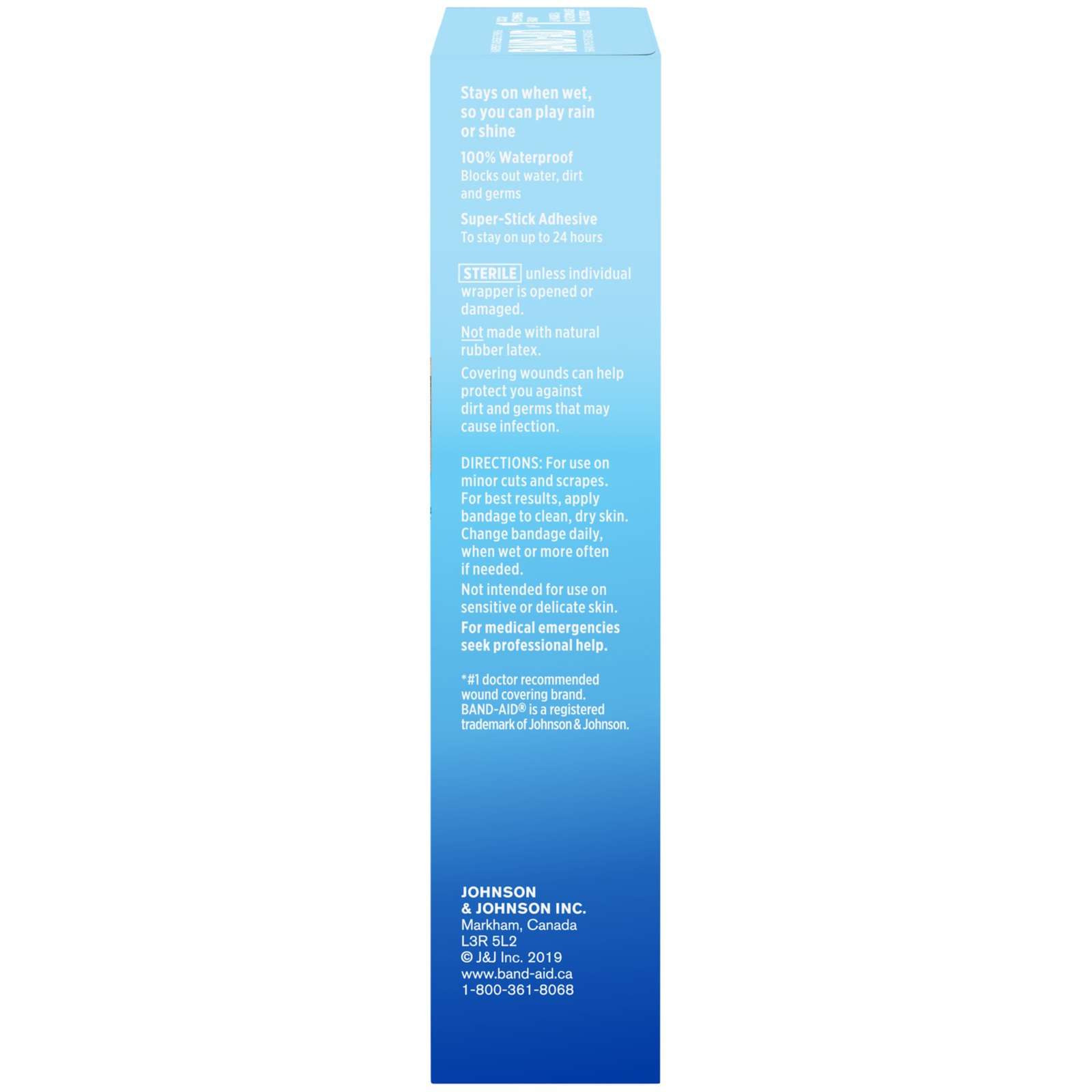 Tough-Strips Adhesive Bandages, Waterproof Extra Large