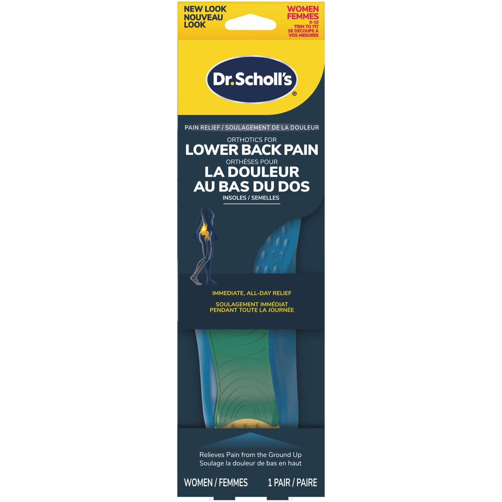 Dr. Scholl’s® Pain Relief Orthotics for Lower Back Pain, Women's, Sizes 6-10