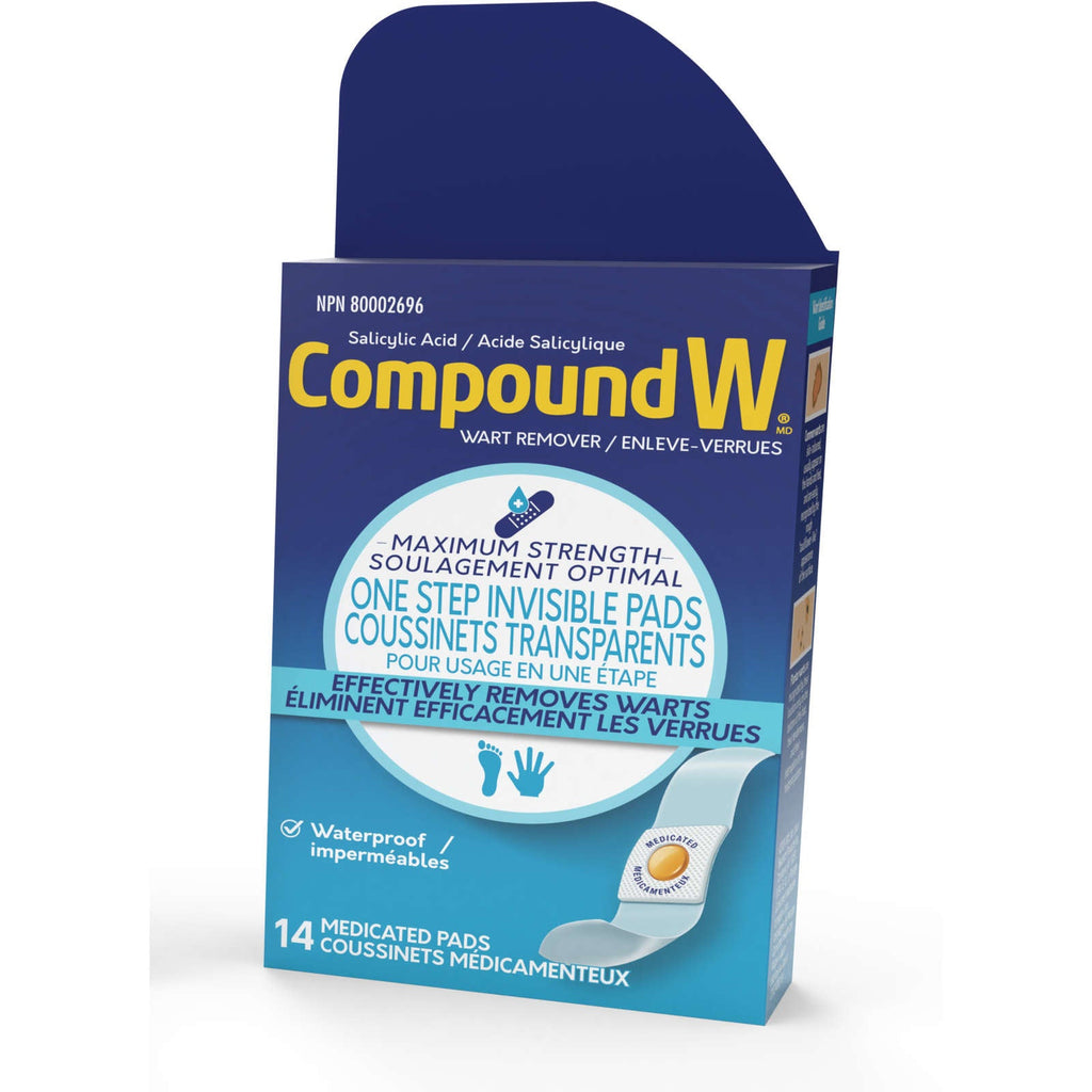 Compoud W One Step Compound W Maximum Strength One Step Invisible Pads – LifeCare ...