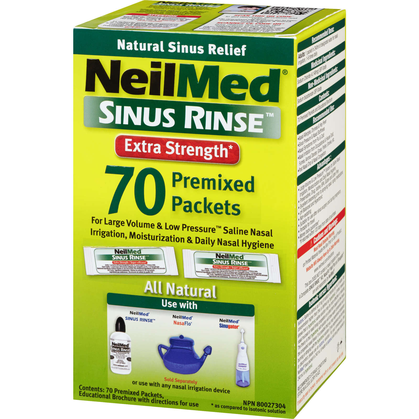 NeilMed Sinus Rinse Extra Strength Refills 70