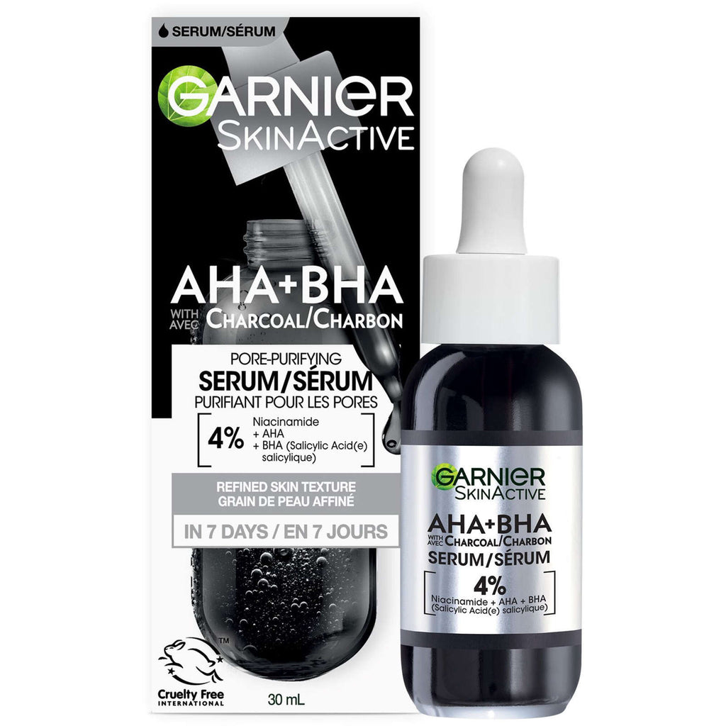 SkinActive, Pore-Purifying Serum, AHA + BHA With Charcoal