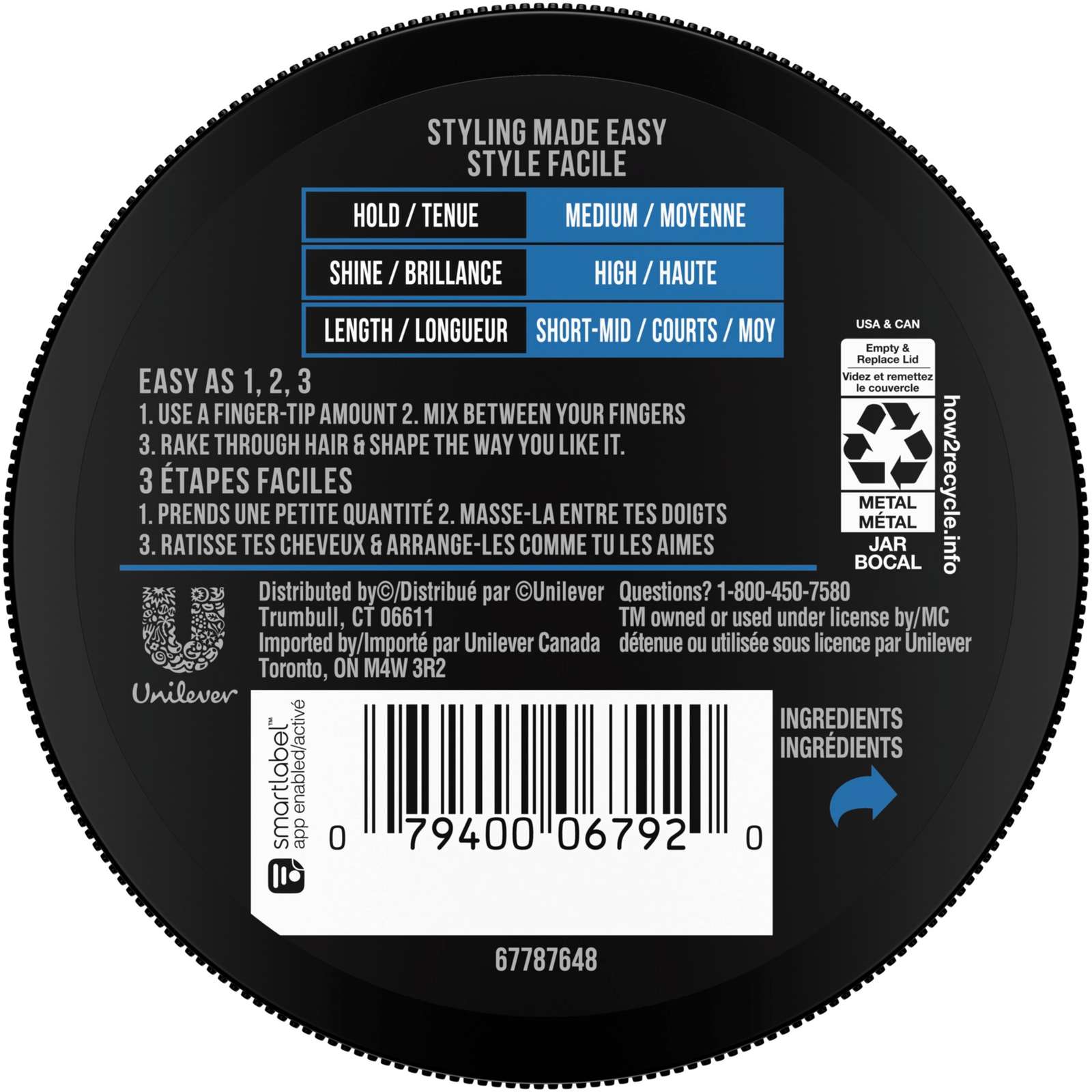 Smooth Look Hair Pomade Shine 2.64 oz