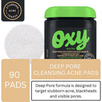 Deep Pore Cleansing Acne Pads with Salicylic Acid, For Stubborn Acne, For Blackheads and Visible Pores