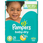 Pampers Baby-Dry Diapers Size 6 21 Count