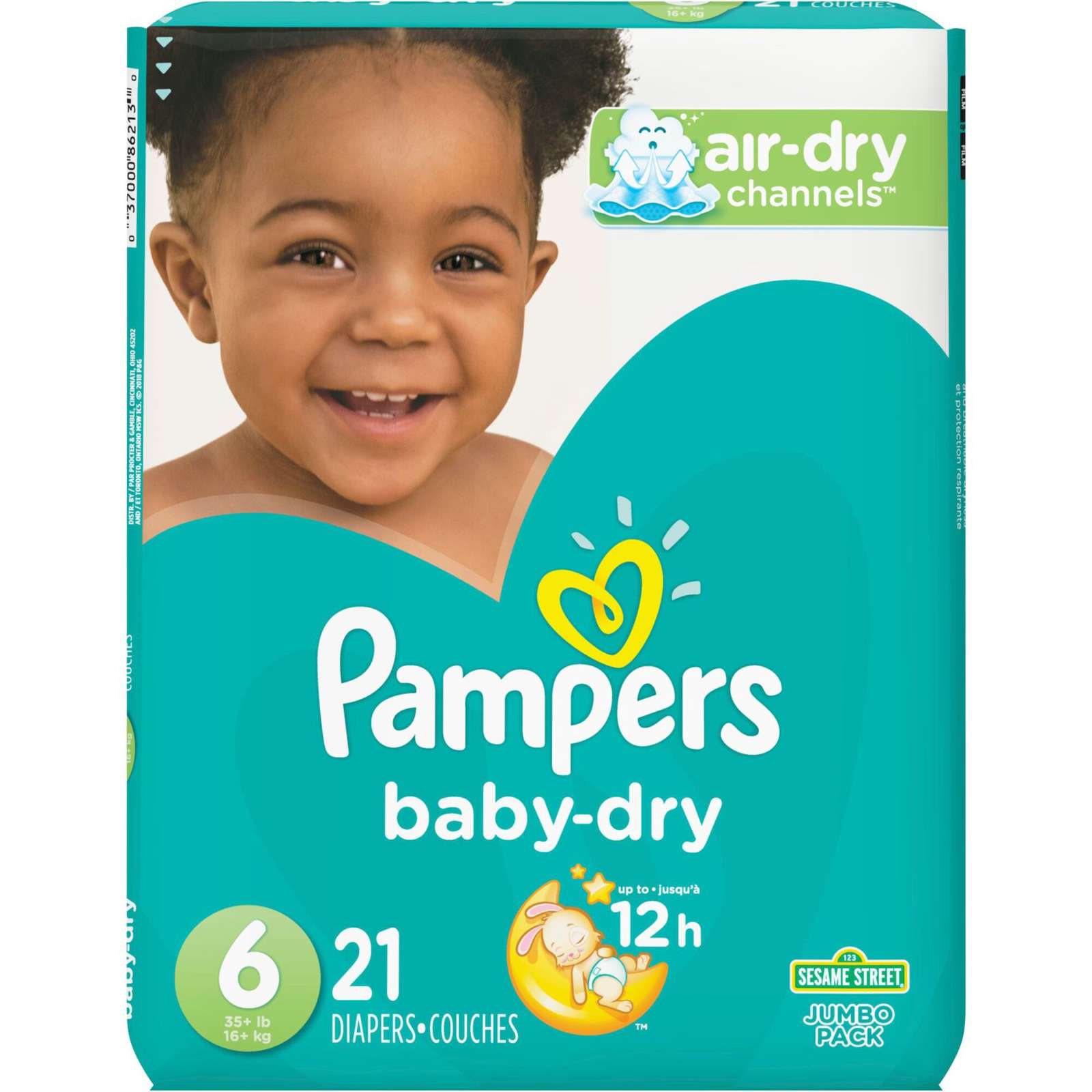 Pampers Baby-Dry Diapers Size 6 21 Count
